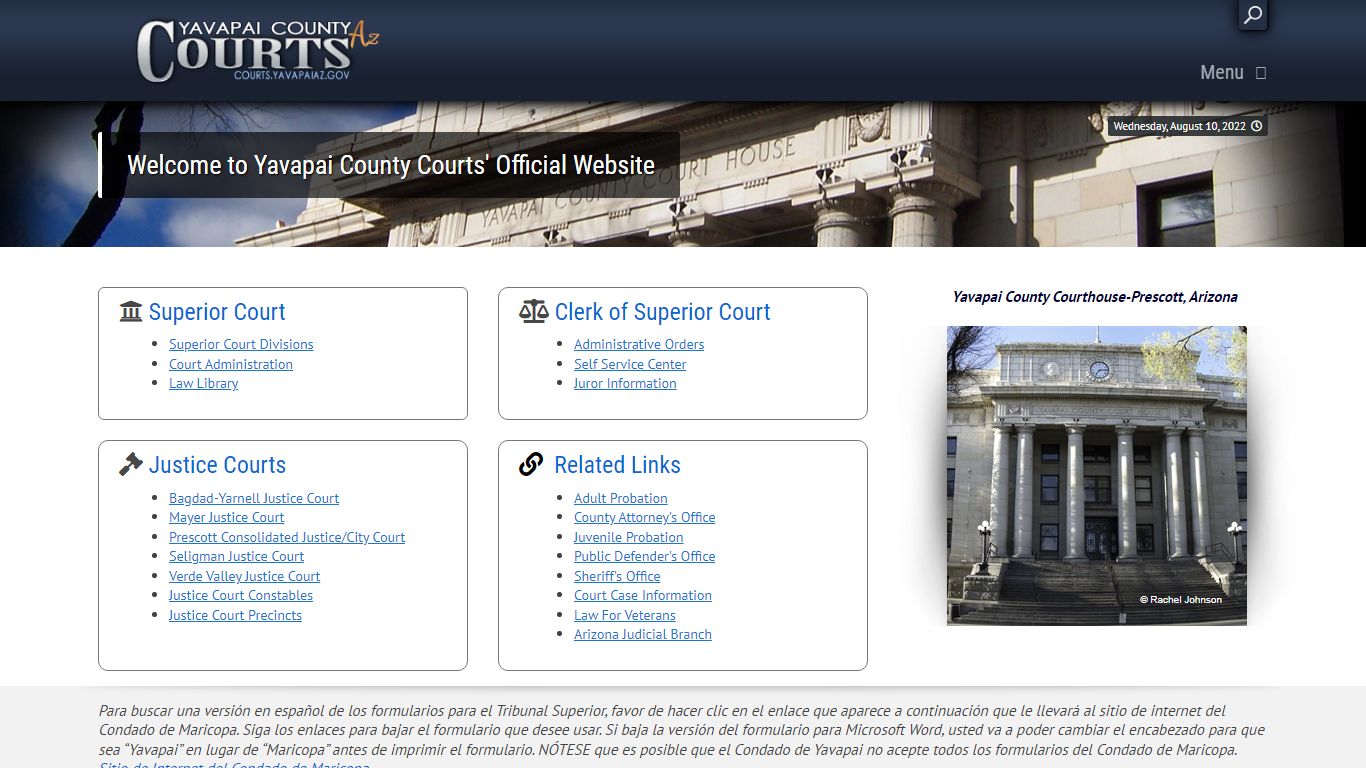 Welcome to Yavapai County Courts' Official Website
