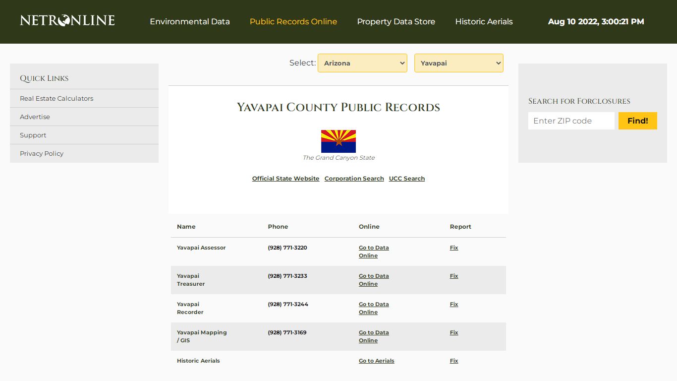 Yavapai County Public Records - NETROnline.com