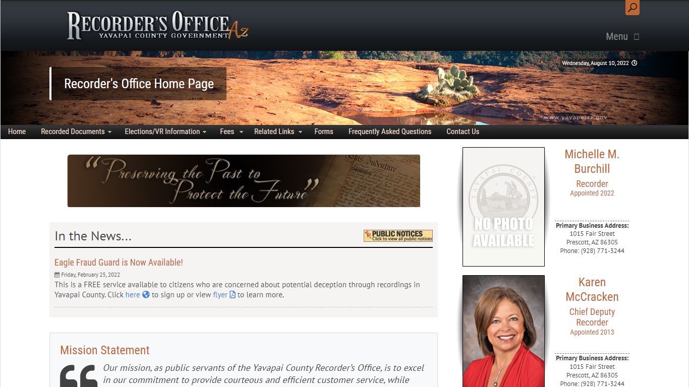 Recorder's Office Home Page